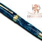 Elegant “Black-Silver” Handcrafted Luxury Gold Fountain Pen, One of a Kind, Handmade in Colorado. Ink, Converter, Sleeve, & Box Included. - HighlanderPen