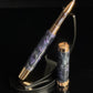 “Galactic Purple Haze” Red Gold Rollerball Pen
