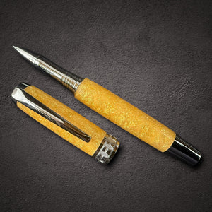 Handmade “Apollo” Black Titanium Rollerball Pen