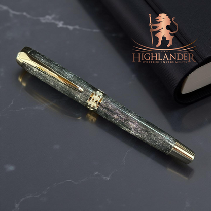Handmade “Galactic Purple” Black Titanium Rollerball Pen - The Perfect Fathers Day Gift