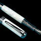 Elegant “Pearly Opal” Black Titanium Acrylic Fountain Pen, Artisan Handcrafted Writing Instrument. Converter, Ink, Sleeve & Box Included. - HighlanderPen