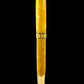 Gold “Mayan Gold” Handmade Acrylic Rollerball Pen, One of a Kind, Handcrafted in CO. Ink, Velvet Sleeve, and Pen Box Included, By Highlander Pen. [ML-RB-1201-02]