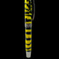 Black Titanium “Lemon Zebra” Handmade Rollerball Pen. One of a Kind. Handcrafted in Colorado. Ink, Box & Sleeve Included, by Highlander Pen. [ML-RB-1207-01]