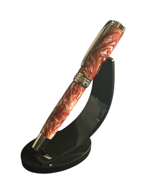 Whimsical Highlander Black Titanium Rollerball Pen - Memorable Handmade Gift