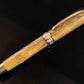 Museum Grade Bethlehem Olivewood | Red Gold Rollerball Pen | Artisan Handcrafted Writing Instrument | 120 GSM Journal Included