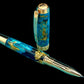 Highlander~Handmade Gold Rollerball Pen, One of a Kind Writing Instrument, Handcrafted in Colorado. Ink, Velvet Sleeve, and Box Included. ML-RB-0925-01 - HighlanderPen