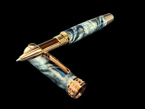 Highlander “Atlas” Rollerball Pen In Red Gold