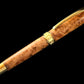 Museum Grade Exotic Thuya Burl Wood Gold Rollerball Pen | Handcrafted by Highlander