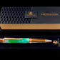 Rose Gold "St. Croix" Handmade Glasgow Ballpoint Pen. One of a Kind, Handcrafted by Highlander Pen in CO. Box, Ink, & Sleeve Included. [ML-BP-1202-03]