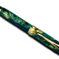 Timeless “British Racing Green” Handcrafted Luxury Gold Fountain Pen, One of a Kind, Handmade in CO. Ink, Converter, Sleeve, & Box Included. - HighlanderPen