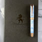 Red Gold “Sapphire Opal” Handcrafted Rollerball Pen
