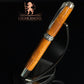 Amboyna Sovereign | Exotic Amboyna Wood & Black Titanium Fountain Pen | Handmade by Highlander