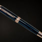 Exotic Gaboon Ebony, One of a Kind Rose Gold, Handmade Custom Fountain Pen. Artisan Rare & Unique, Completely Handcrafted in Colorado, USA. - HighlanderPen