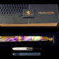 Gold Handmade Elegant Fountain Pen, One of a Kind. Ink, Converter, Sleeve, & Box Included. Handcrafted in Colorado By Highlander Pen [ML-FP-1120-02]