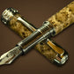 Authentic Diamondback Rattlesnake Handmade Black Titanium Fountain Pen - The Ultimate Gift