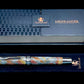 Striking “Molten Metals” Black Titanium Acrylic Rollerball Pen, Handcrafted Writing Instrument. Handmade in CO. With Ink, Sleeve, & Box. - HighlanderPen