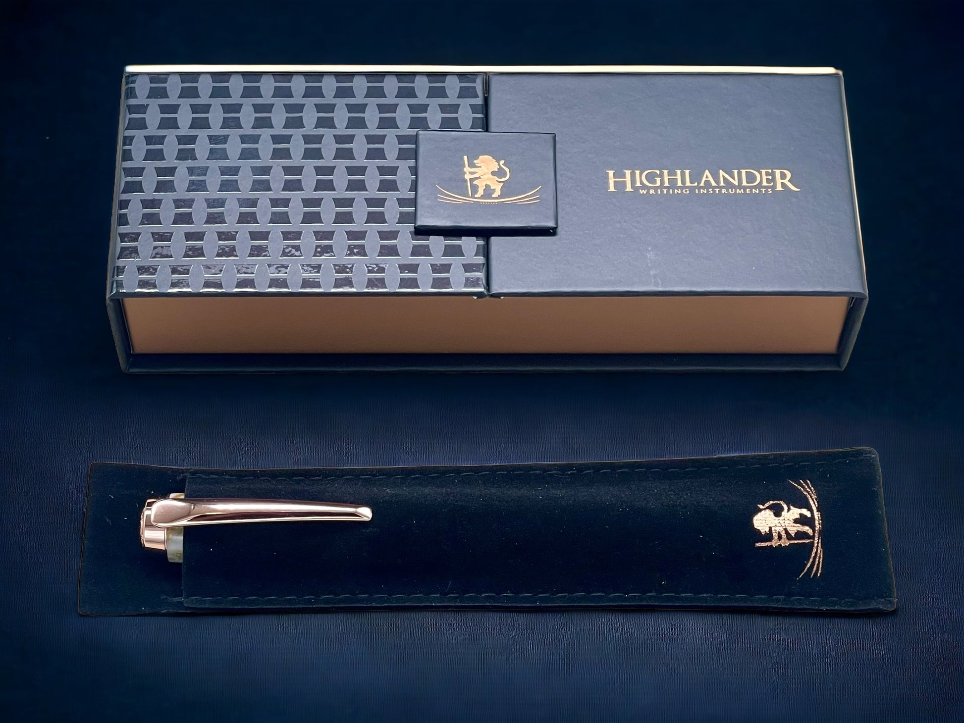 “Gold Marble”, One of a Kind, Rose Gold, Handmade Custom Acrylic Fountain Pen. Artisan Rare & Unique, Completely Handcrafted in Colorado, USA - HighlanderPen