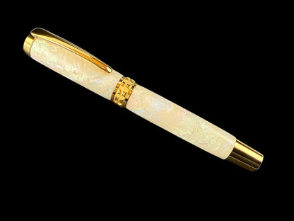 Pearly Opal | Gold Rollerball Pen