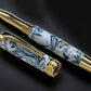 Ming Dynasty, One of a Kind Gold Highlander SKYE Handmade Custom Acrylic Rollerball Pen. Artisan Rare & Unique, Completely Handcrafted in CO - HighlanderPen