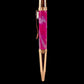 Rose Gold "Wisteria Hysteria" Handmade Glasgow Ballpoint Pen. One of a Kind, Handcrafted by Highlander Pen. Box, Ink, & Sleeve Included. [ML-BP-1212-02]