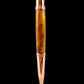 Rose Gold Exotic Thuya Burl Handmade Glasgow Ballpoint Pen. One of a Kind, Handcrafted by Highlander Pen in CO. Box, Ink, & Sleeve Included. [ML-BP-1123-02]