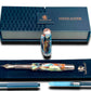 Elegant “Color Splash Acrylic” Rose Gold Fountain Pen, One of a Kind, Handmade in Colorado. Ink, Converter, Pen Sleeve & Box Included. - HighlanderPen