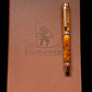 Exotic Thuya Burl Wood Red Gold Fountain Pen | Handcrafted In Colorado
