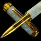 Sapphire Opal | Gold Rollerball Pen | Handcrafted by Highlander