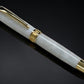 “Pearly Opal” One of a Kind, Handmade Custom Gold Acrylic Fountain Pen. Artisan Rare & Unique, Completely Handcrafted  in Colorado, USA - HighlanderPen