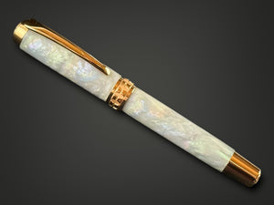 Highlander “Black Opal” | Red Gold Handcrafted Fountain Pen