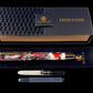 Black Titanium “Up In Smoke” Handmade Fountain Pen, One of a Kind, Handcrafted in CO. Ink, Converter, Box & Sleeve Included By Highlander Pen. [ML-FP-1214-02]