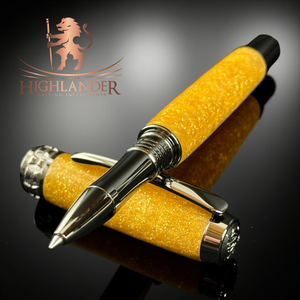 Handmade “Apollo” Black Titanium Rollerball Pen