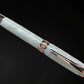 “Pearly Opal”, One of a Kind, Rose Gold, Handmade Custom Acrylic Fountain Pen. Artisan Rare & Unique, Completely Handcrafted in Colorado, USA - HighlanderPen