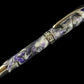 Whimsical Purple | Black Titanium Fountain Pen | Handcrafted by Highlander