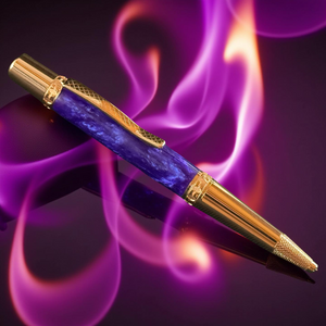 Royal Amethyst | Glasgow Red Gold Ballpoint Pen | Crown Jewels Collection