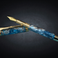 Azure Reflections | Gold Fountain Pen