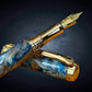 Azure Reflections | Gold Fountain Pen
