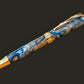 Azure Reflections | Gold Fountain Pen