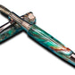 Striking “Green-Bronze Acrylic” Rose Gold Fountain Pen, One of a Kind, Handmade in Colorado. Ink, Converter, Pen Sleeve & Box Included. - HighlanderPen