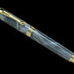 Elegant Swirling Silver Handmade Luxury Gold Fountain Pen By Highlander Writing Instruments. - HighlanderPen