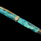 Radiant Blue | Black Titanium Fountain Pen | Handcrafted by Highlander