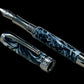 “Black And Pearl” Black Titanium Fountain Pen, Artisan Handcrafted Writing Instrument. Simple to Use. Handmade with Custom Hardware in Colorado. One of a Kind. - HighlanderPen