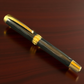 Highlander “Signature Onyx” | Gold Fountain Pen | Handcrafted Resin