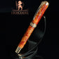 Crownfire – Red Gold Fountain Pen | Handmade by Highlander