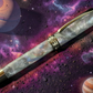 Mystic Opal| Black Titanium Fountain Pen | Handcrafted by Highlander