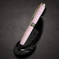 Handmade “Iridescent Purple Pearl” Black Titanium Rollerball Pen
