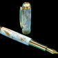 Elegant “Ivory and Gold” Handcrafted Luxury Gold Fountain Pen, One of a Kind, Handmade in Colorado. Ink, Converter, Sleeve, & Box Included. - HighlanderPen