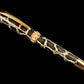 Striking Authentic Burmese Python Red Gold Fountain Pen 0228