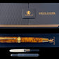 Exotic Thuya Burl Wood Handcrafted Luxury Gold Fountain Pen, Handmade in Colorado. Ink, Converter, Sleeve, & Box Included. By Highlander Pen [ML-FP-1113-01]