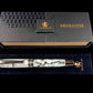 Black Titanium Handmade Acrylic Rollerball Pen. One of a Kind. Handcrafted in Colorado. Ink, Box & Sleeve Included, by Highlander Pen. [ML-RB-1120-03]